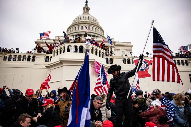 <p>Pro-Trump supporters storm the US Capitol on January 6 2021 </p>