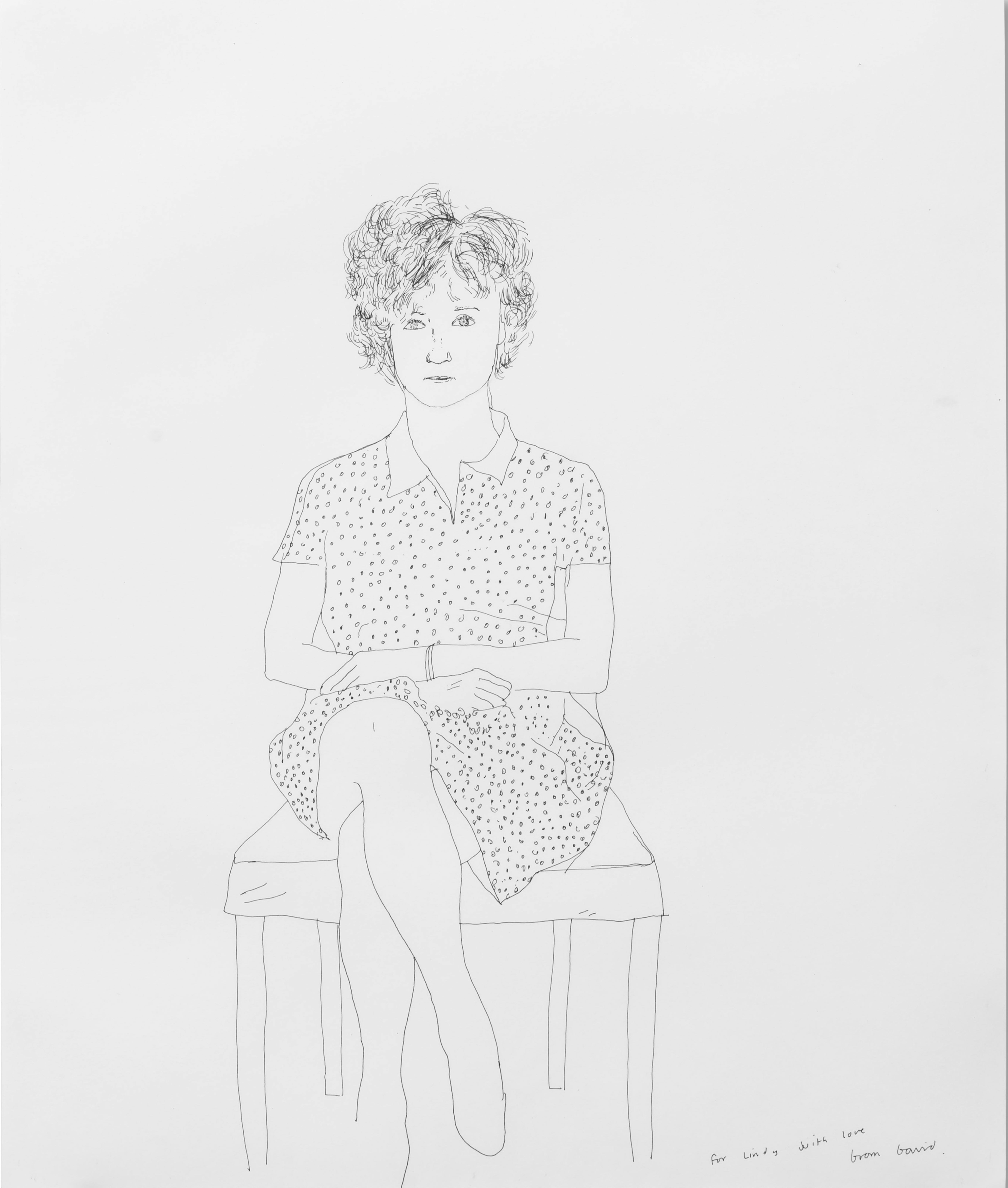 Lindy Dufferin by David Hockney, 1966