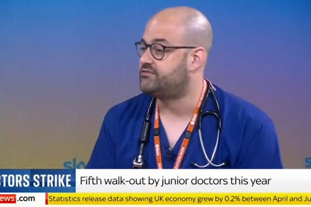 <p>Junior doctor says British public 'are not safe' with Tories running the NHS</p>