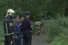Moscow drone attack: Emergency services guard park where drone crashed