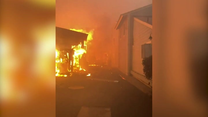 <p>Terrified Hawaii residents make desperate escape from wildfires.</p>