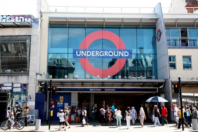 The victim was followed by four males to Brixton Tube station (Alamy/PA)