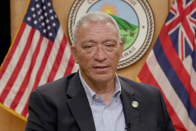 <p>Richard Bissen, the mayor of Maui, said rescue crews have not searched the inside of buildings yet on Friday, 11 August</p>