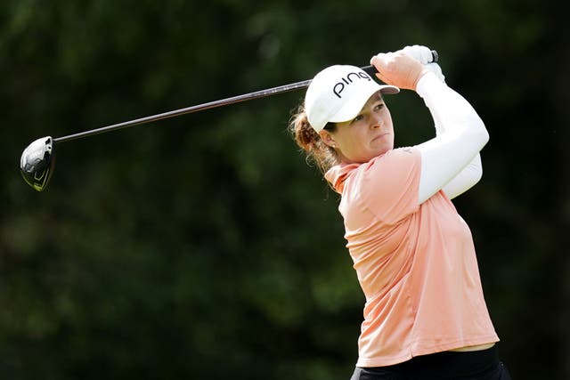 Ally Ewing held the lead at the halfway stage of the AIG Women’s Open at Walton Heath (John Walton/PA)
