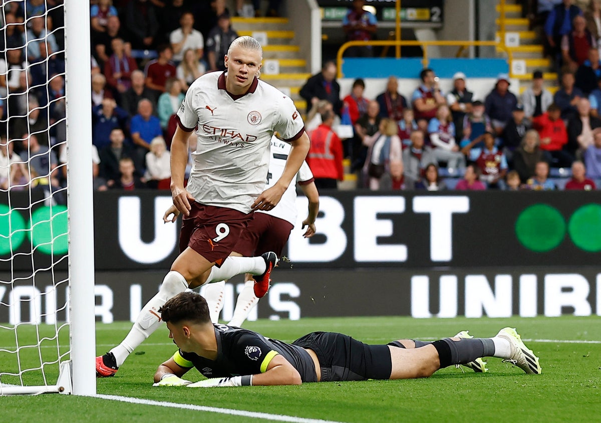 Burnley vs Manchester City LIVE: Premier League latest scores and updates as Erling Haaland nets opening goal