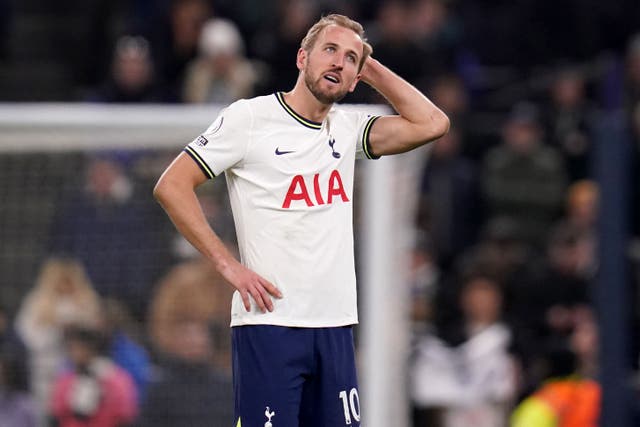 Harry Kane became Tottenham’s all-time top goalscorer – but could not help them win a trophy (John Walton/PA)