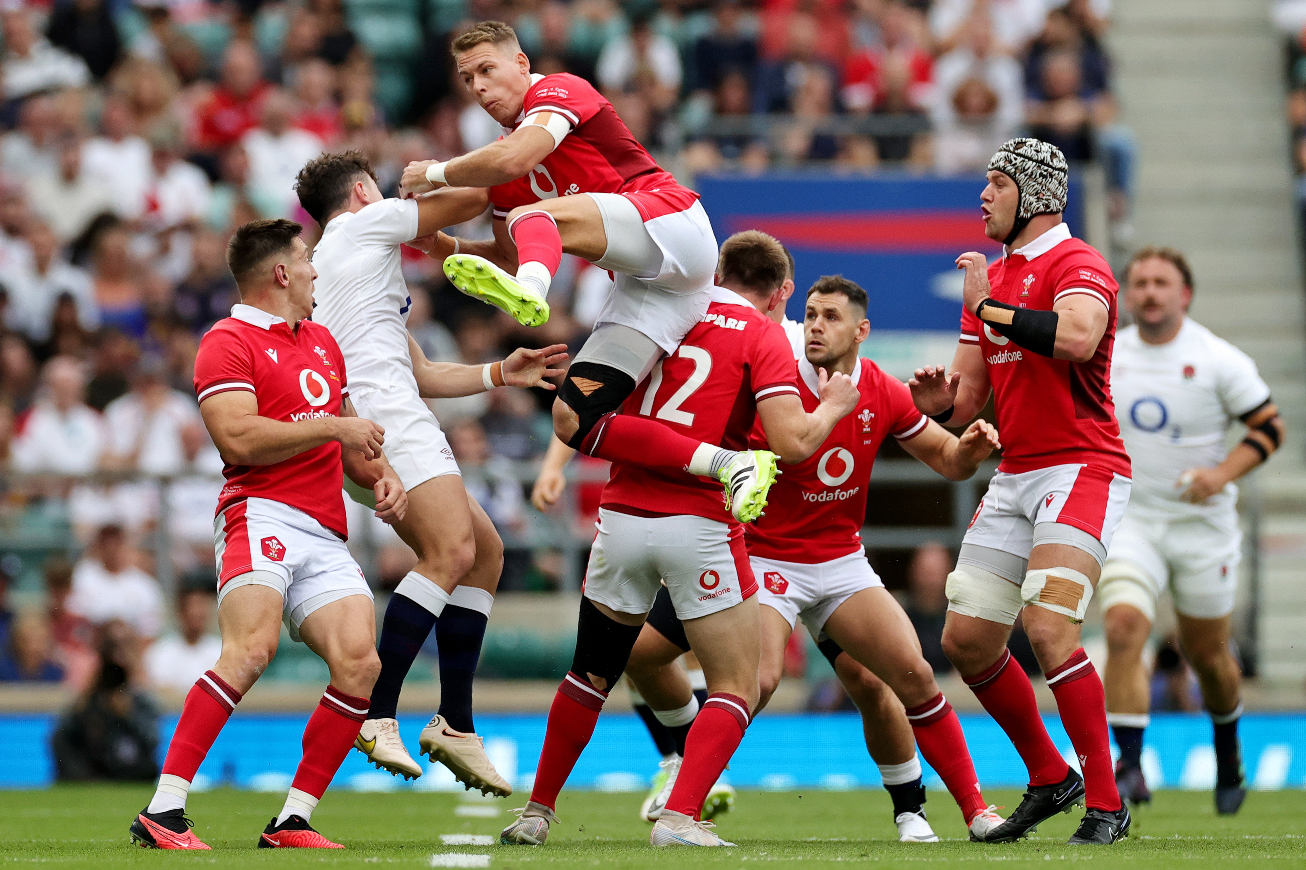 Wales were beaten by England in their second World Cup warm-up
