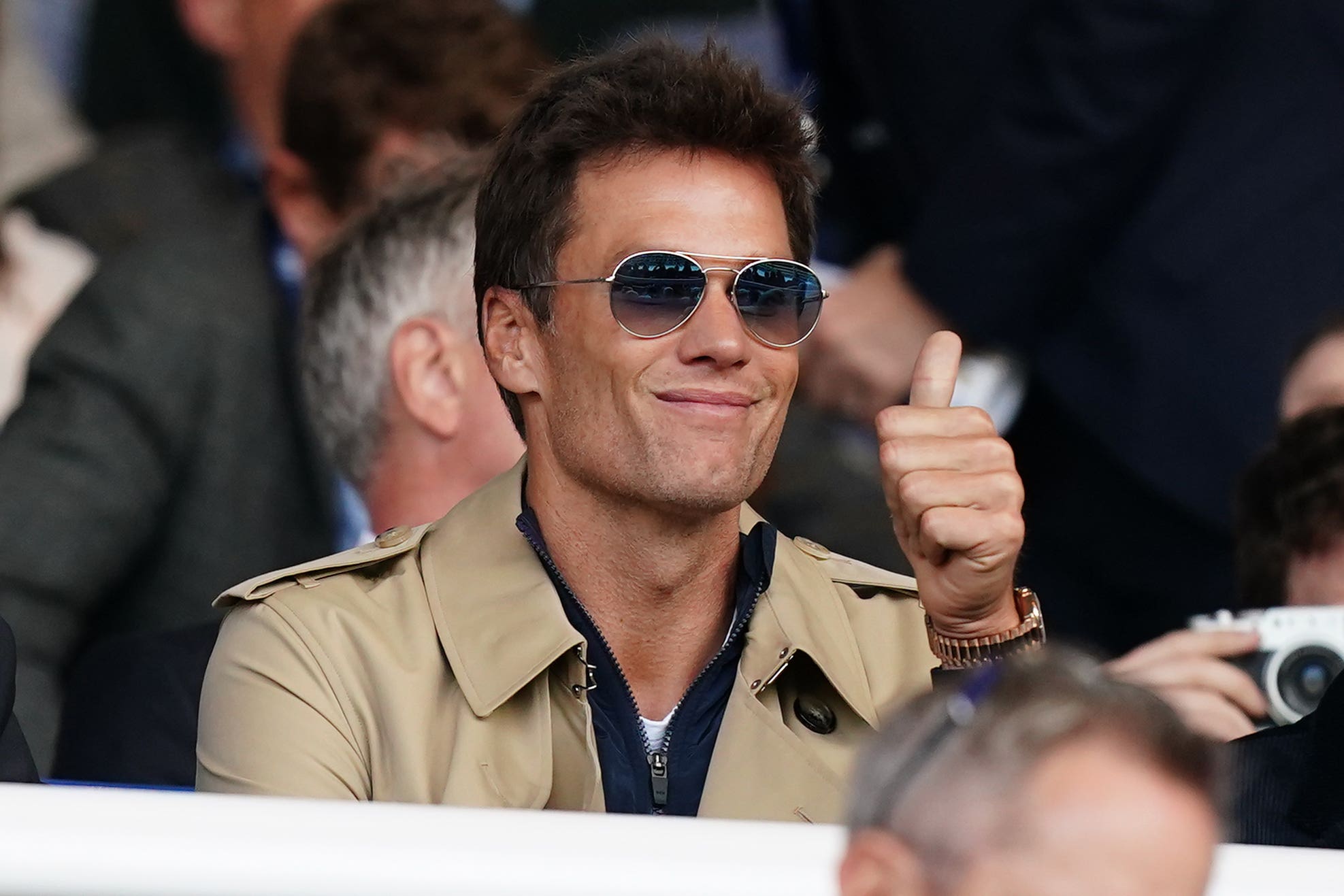 Tom Brady spoke to the Birmingham squad before kick-off (Mike Egerton/PA)