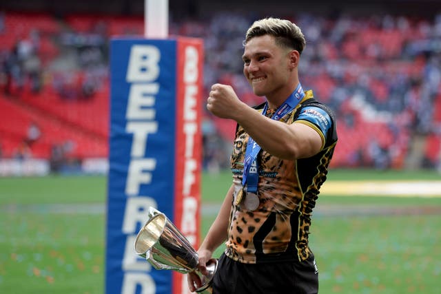 Lachlan Lam was Leigh’s match-winner with the boot (Nigel French/PA)