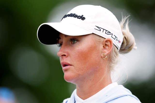 Charley Hull will head into the final round of the AIG Women’s Open with a share of the lead (John Walton/PA)