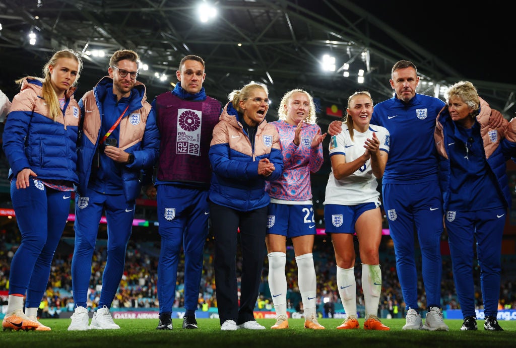 Wiegman praised England’s togetherness as the Lionesses advanced