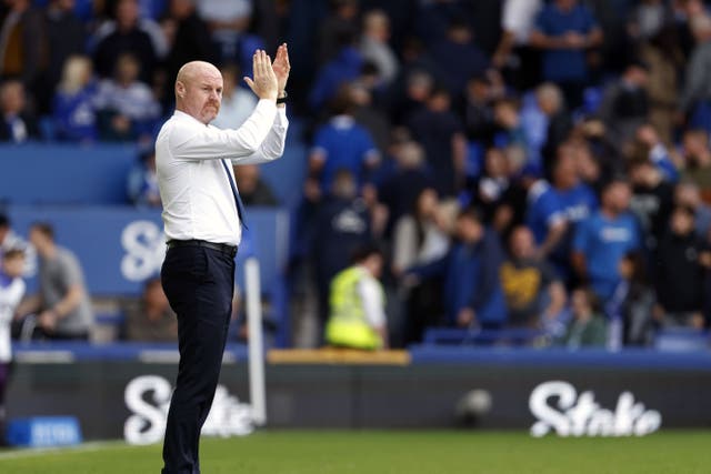 Everton manager Sean Dyche is confident their goalscoring fortunes will change (Richard Sellers/PA)