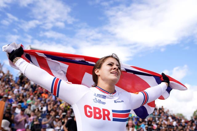 Beth Shriever reclaimed the women’s BMX racing world title in Glasgow (Tim Goode/PA)