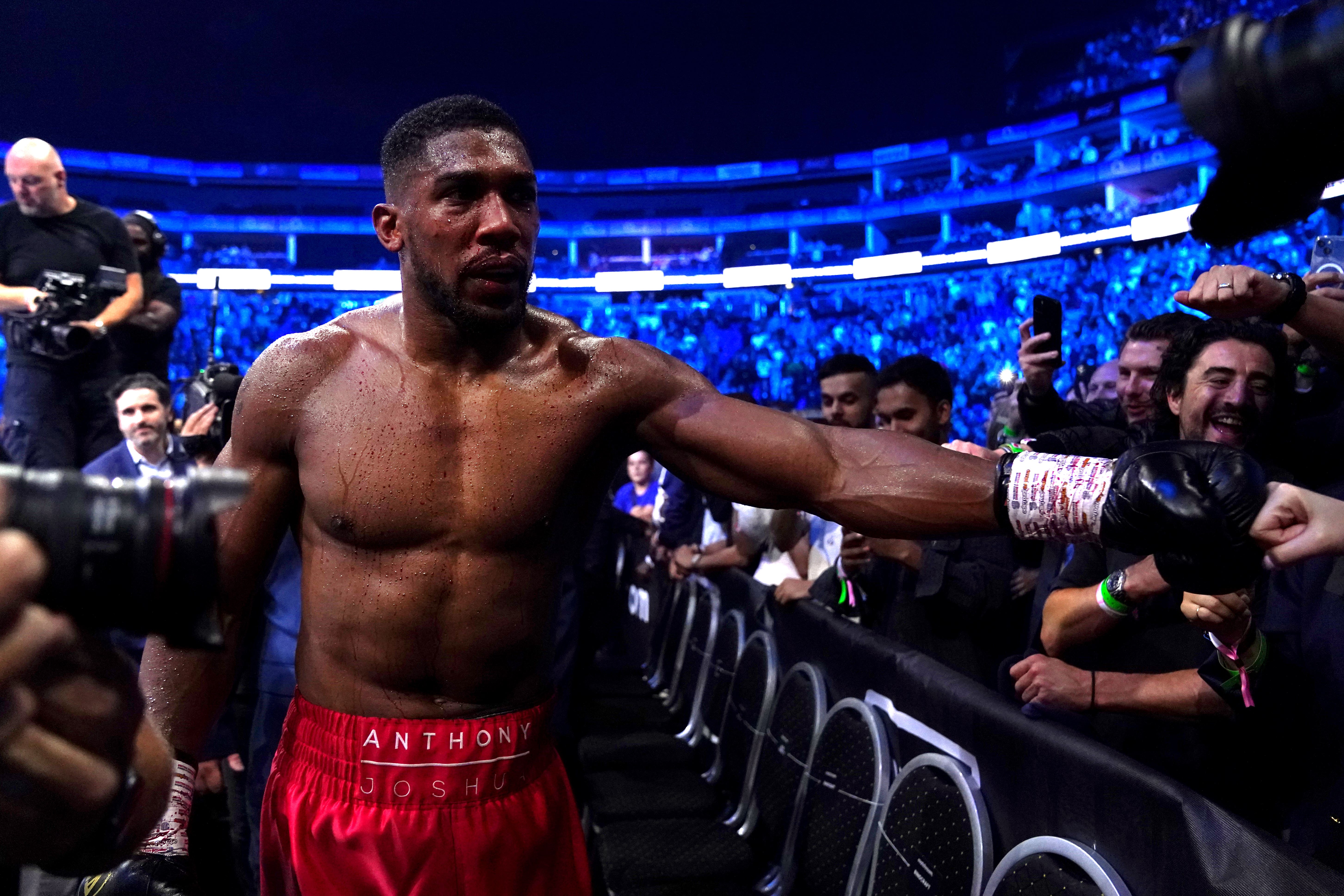 Anthony Joshua wont get distracted by hype of potential Deontay Wilder clash The Independent