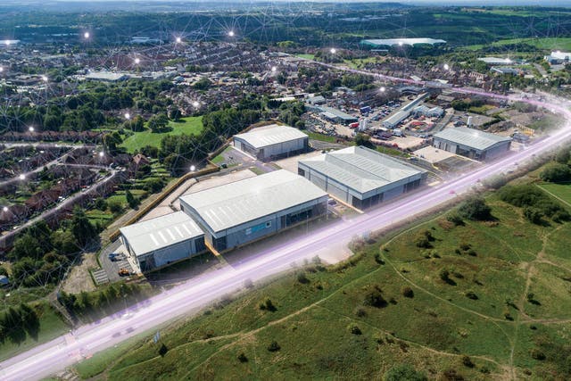 An aerial view of the Tunstall Arrow development in Stoke-on-Trent – one of the city’s MPs, Jonathan Gullis, believes it could become a UK hub for the video games industry (Stoke on Trent City Council/PA)