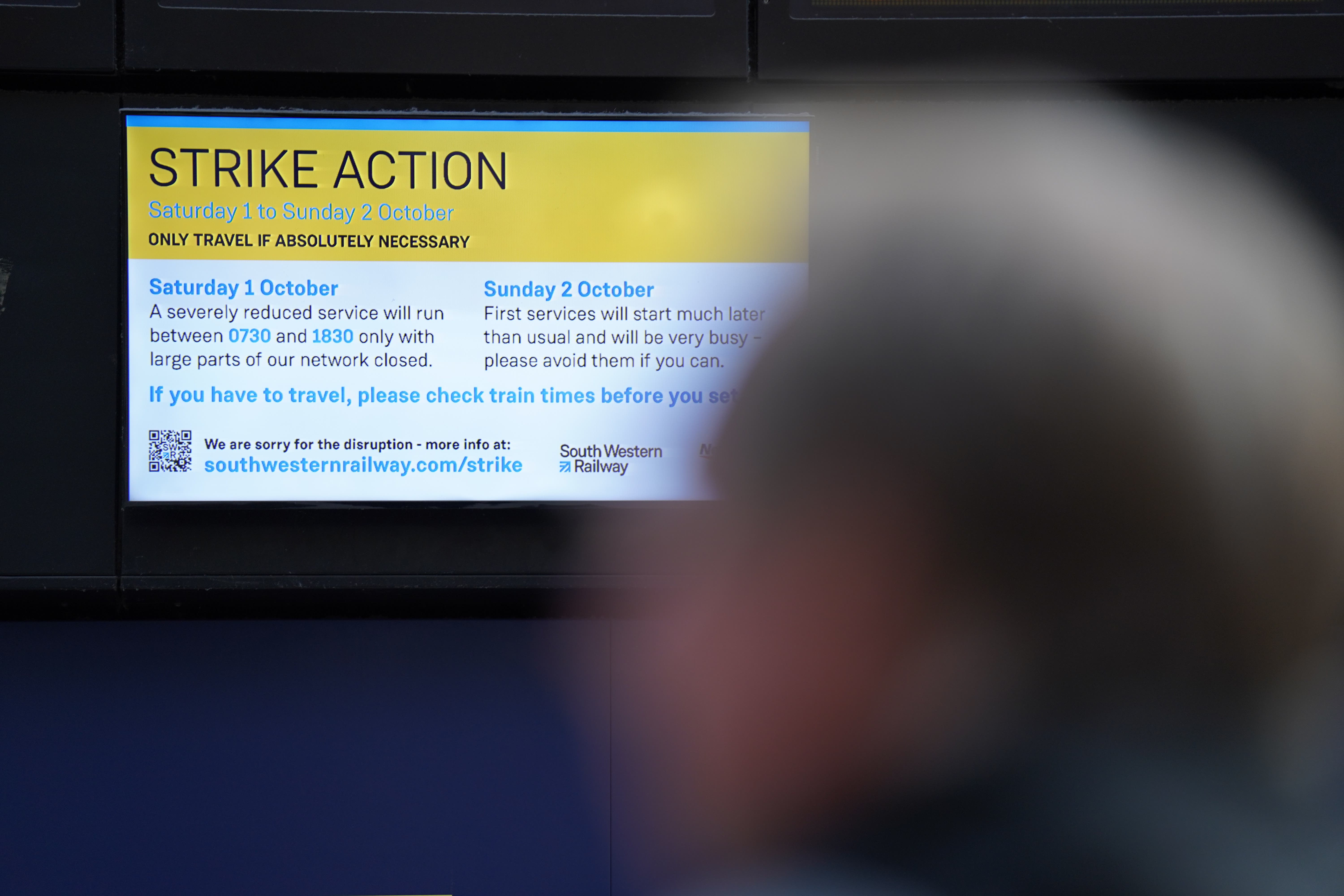 Sectors including health, education, the postal services and railways have been responsible for 96% of all days lost to strike action since 2021, said the Resolution Foundation (James Manning/PA)
