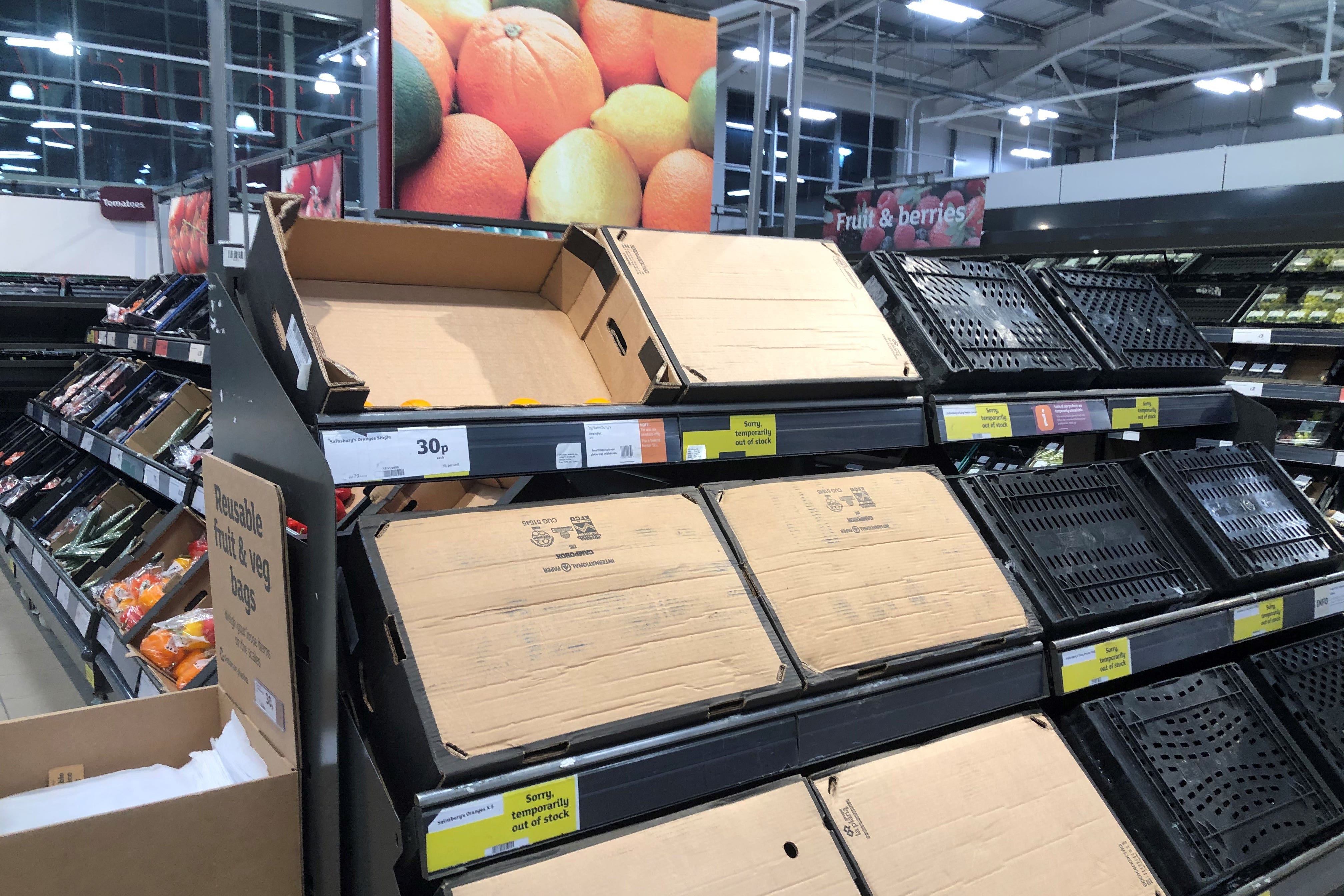 Many of the basic groceries needed for a healthy diet cannot be readily grown in the UK (Julien Behal/PA)