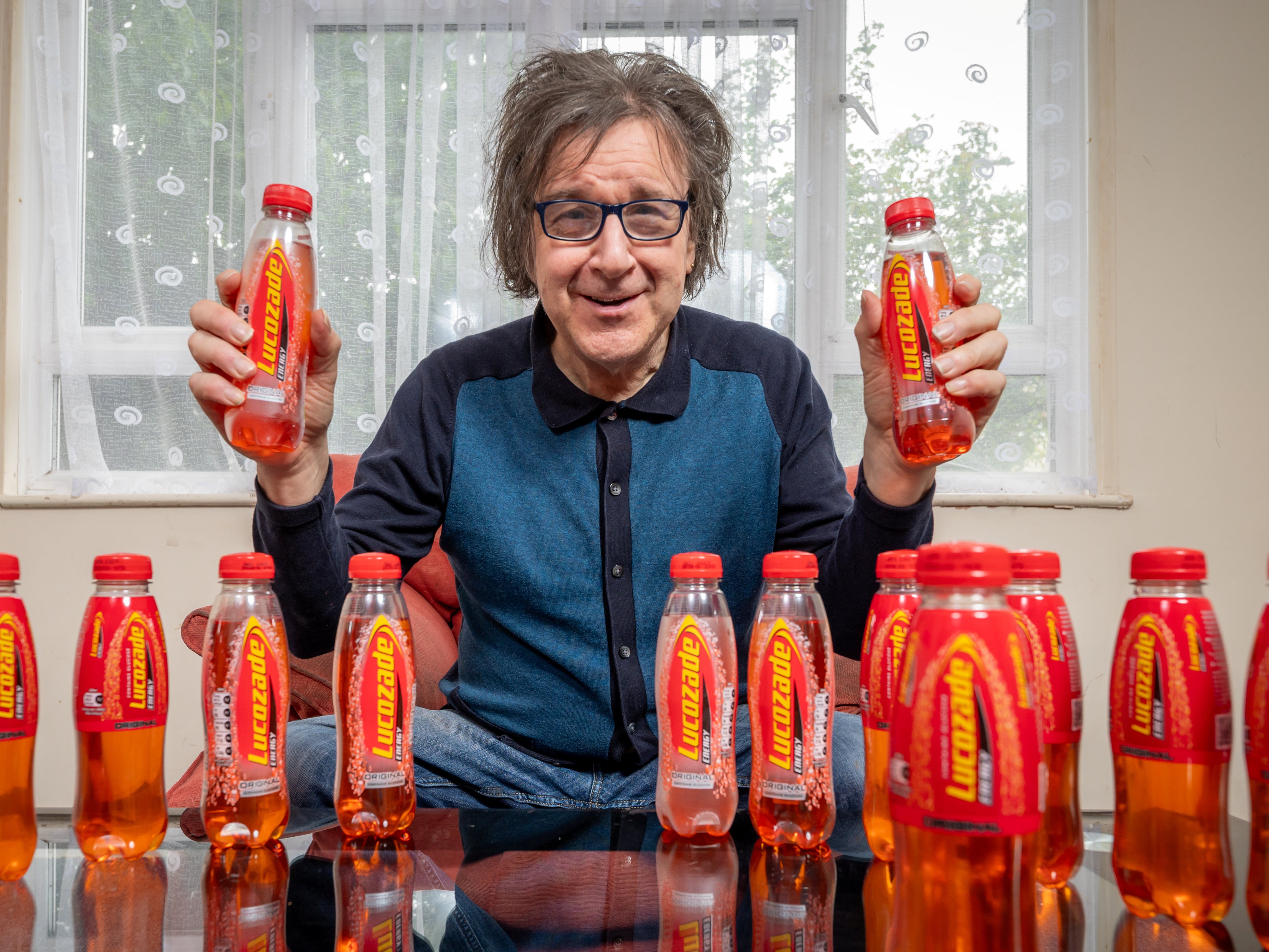 Garry Johnson is addicted to Lucozade and gets through eight bottles a day