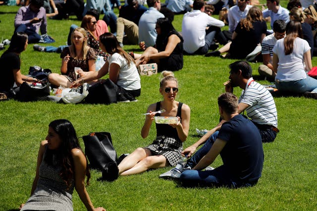 <p>The Met Office has said that temperatures are expected to rise through the week, with mercury likely hitting 32C by the weekend in the southeast</p>