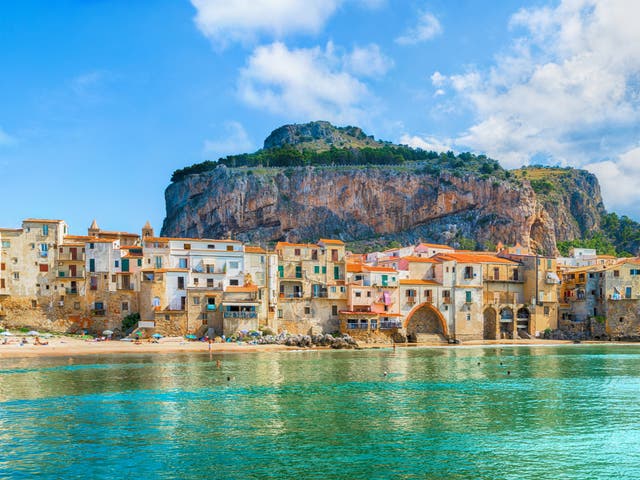 <p>Cefalu on the northern coast of Sicily where a state of emergency has been declared  </p>