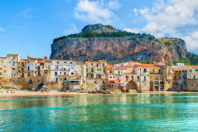 <p>Cefalu on the northern coast of Sicily where a state of emergency has been declared  </p>
