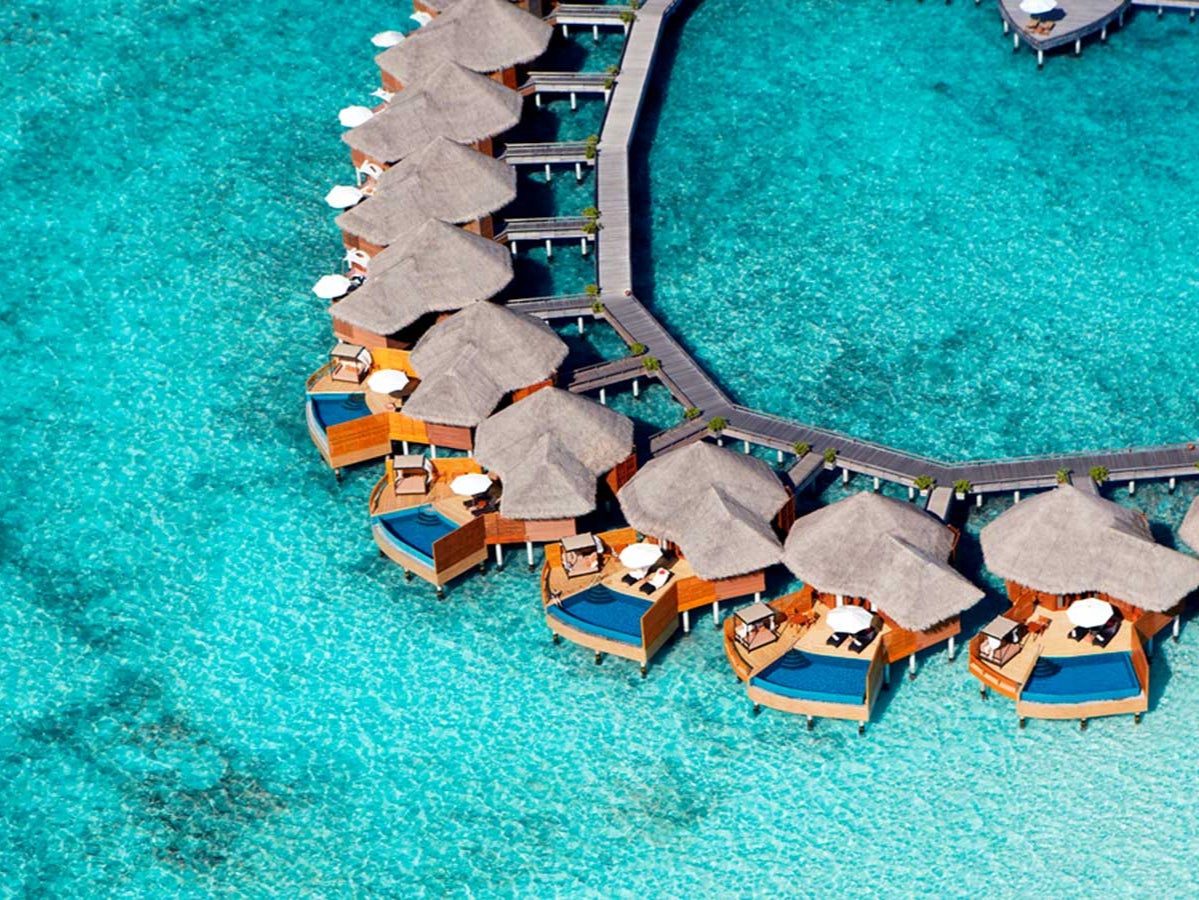 Iconic overwater bungalows offer couples unrivalled privacy