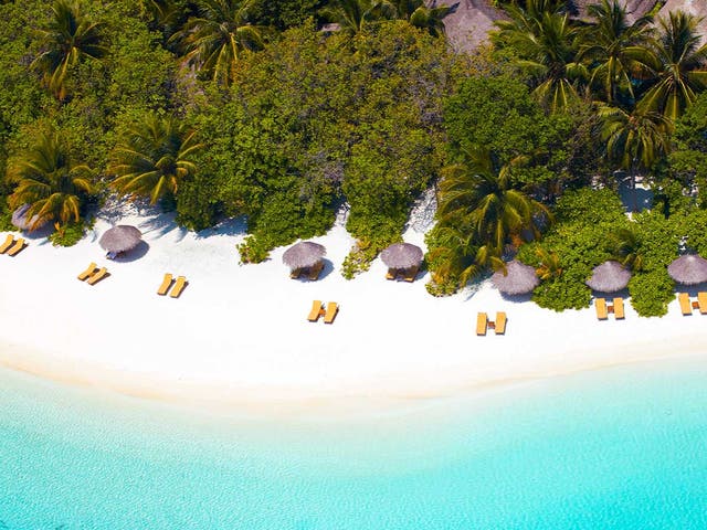 <p>The white sands of the Maldives make for the ideal post-wedding escape </p>