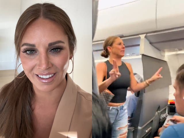 <p>Tiffany Gomas, the woman behind a viral plane rant video, has apologised to her fellow passengers for her behaviour</p>