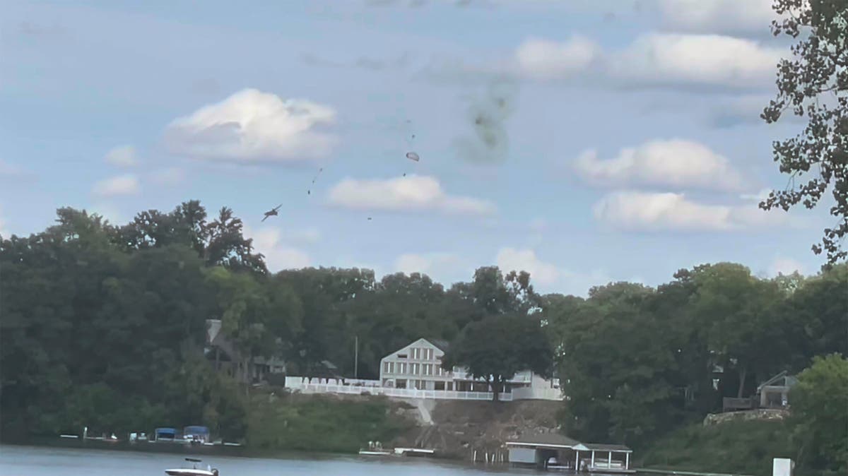 Pilot and crew member safely eject before Soviet-era fighter jet crashes at Michigan air show Pilot and crew member safely eject before Soviet-era fighter jet crashes at Michigan air show