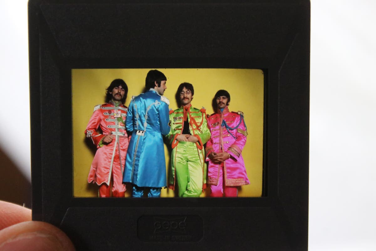 Unseen photo from The Beatles’ Sgt Pepper album cover shoot to go to auction