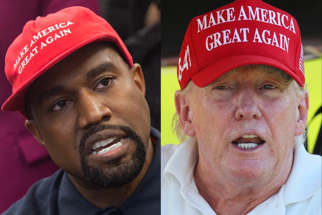 <p>Kanye West and Donald Trump</p>