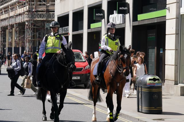 A police chief has said parents should be held accountable for the actions of children taking part in criminal social media crazes such as the mass looting in London’s Oxford Street (Jonathan Brady/PA)