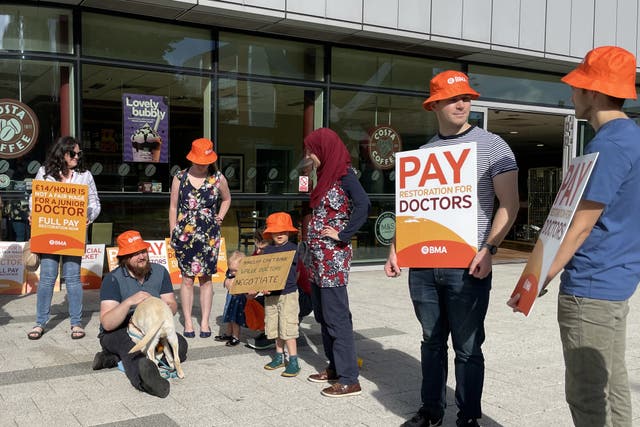 Junior doctor are one of several groups involved in unresolved industrial disputes over pay and working conditions (Phil Barnett/PA)
