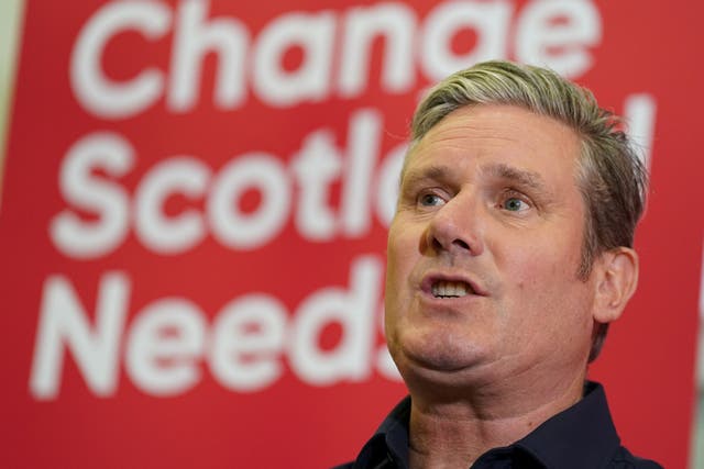 Labour leader Sir Keir Starmer holding an ‘In Conversation’ event in Glasgow to discuss what a Labour government would mean for the people of Scotland. (Andrew Milligan/PA)