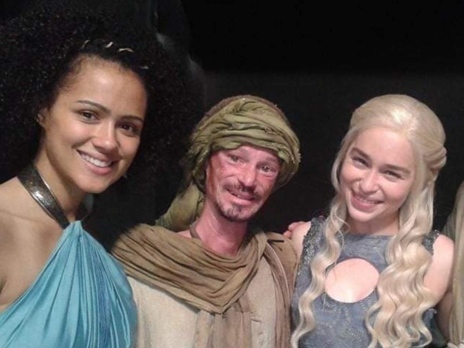 Darren Kent alongside his Game of Thrones’ co-stars, Nathalie Emmanuel and Emilia Clarke