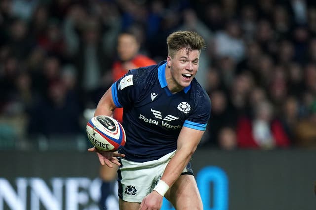 Huw Jones is relishing Scotland’s World Cup group challenge (Adam Davy/PA)