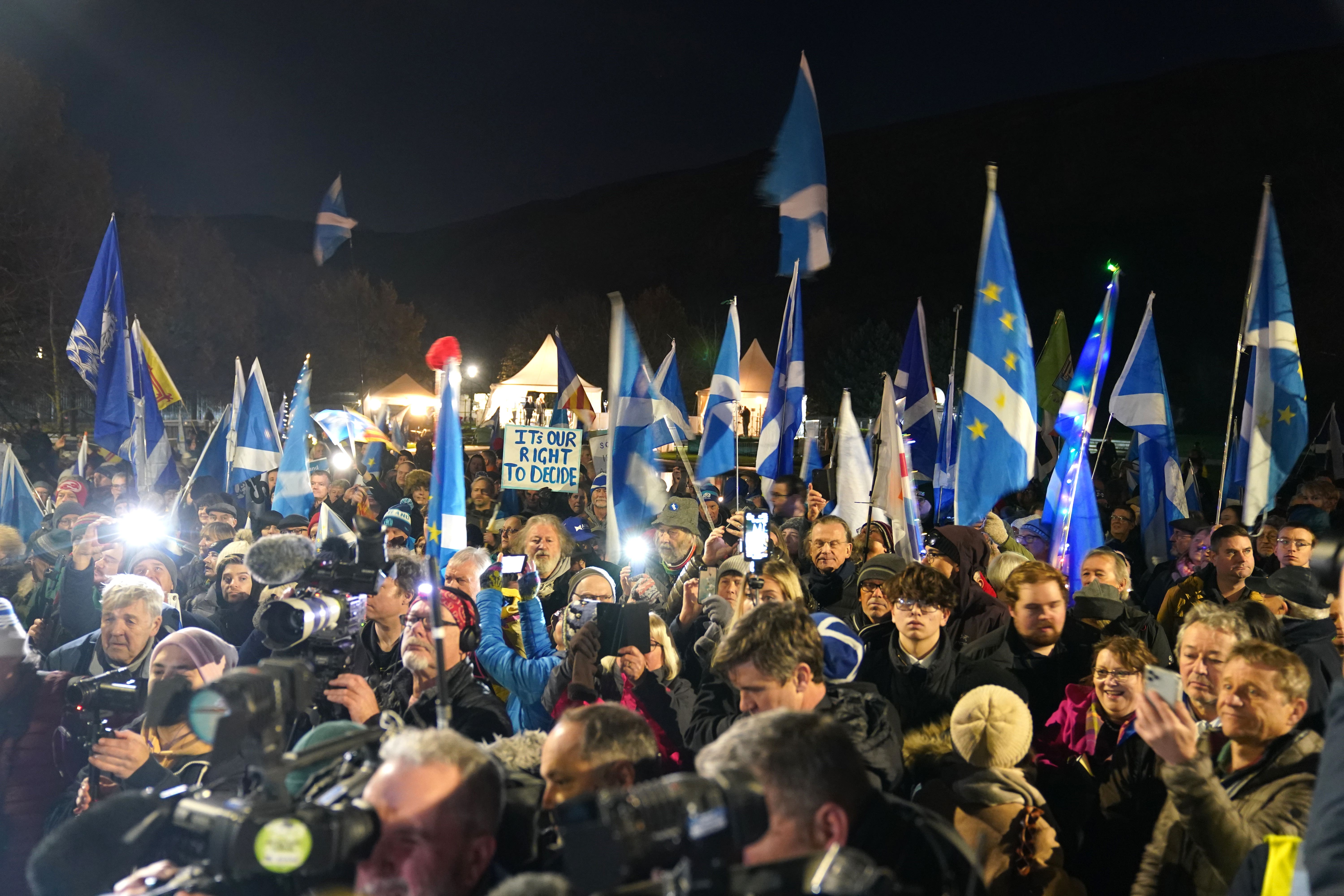 Humza Yousaf was speaking at a live event on Tuesday (Jane Barlow/PA)