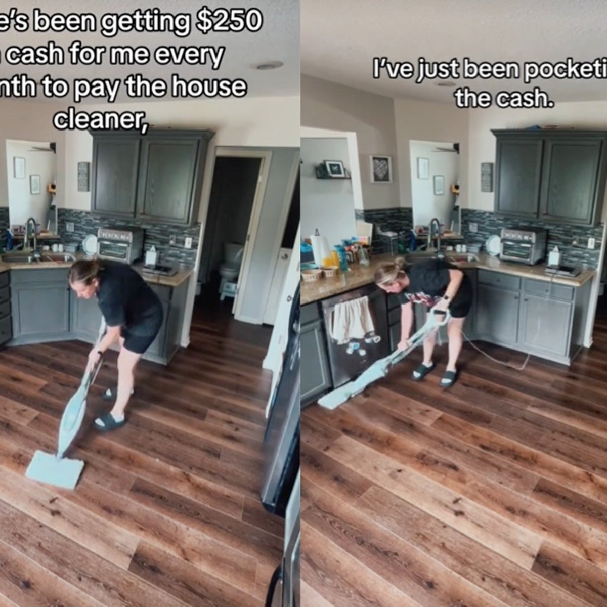 Tiktoker Reveals How Much She Earns Cleaning Houses in the US