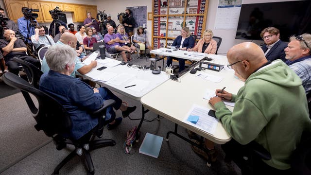 <p>The Goodhue council convenes for a special meeting to address the police department in Goodhue, Minnesota </p>