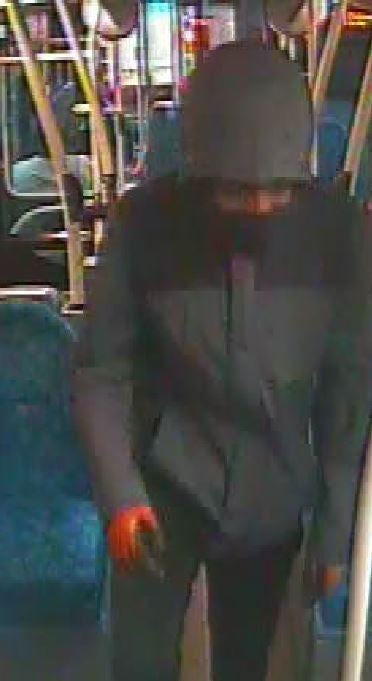 the newly released images were taken from a route 50 bus in Thornton Heath at approximately 8.30pm on Sunday