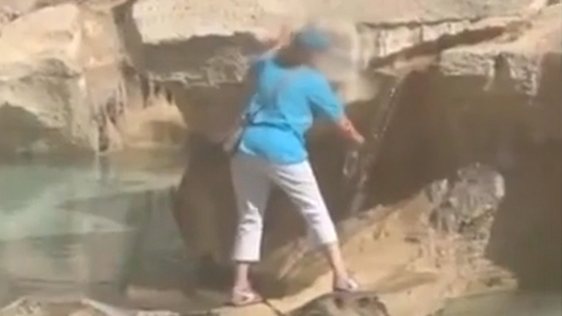 One woman was caught scaling the Trevi fountain to fill a water bottle this summer