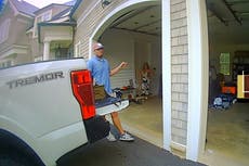 Footage shows Lindsay Shiver fighting with her ex-football player husband before alleged murder plot