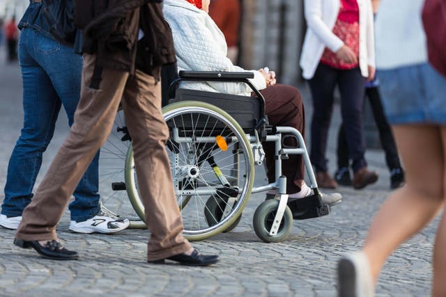 Continuing inaction from governments in addressing problems faced by disabled people in the UK has been criticised by a human rights watchdog (Alamy/PA)