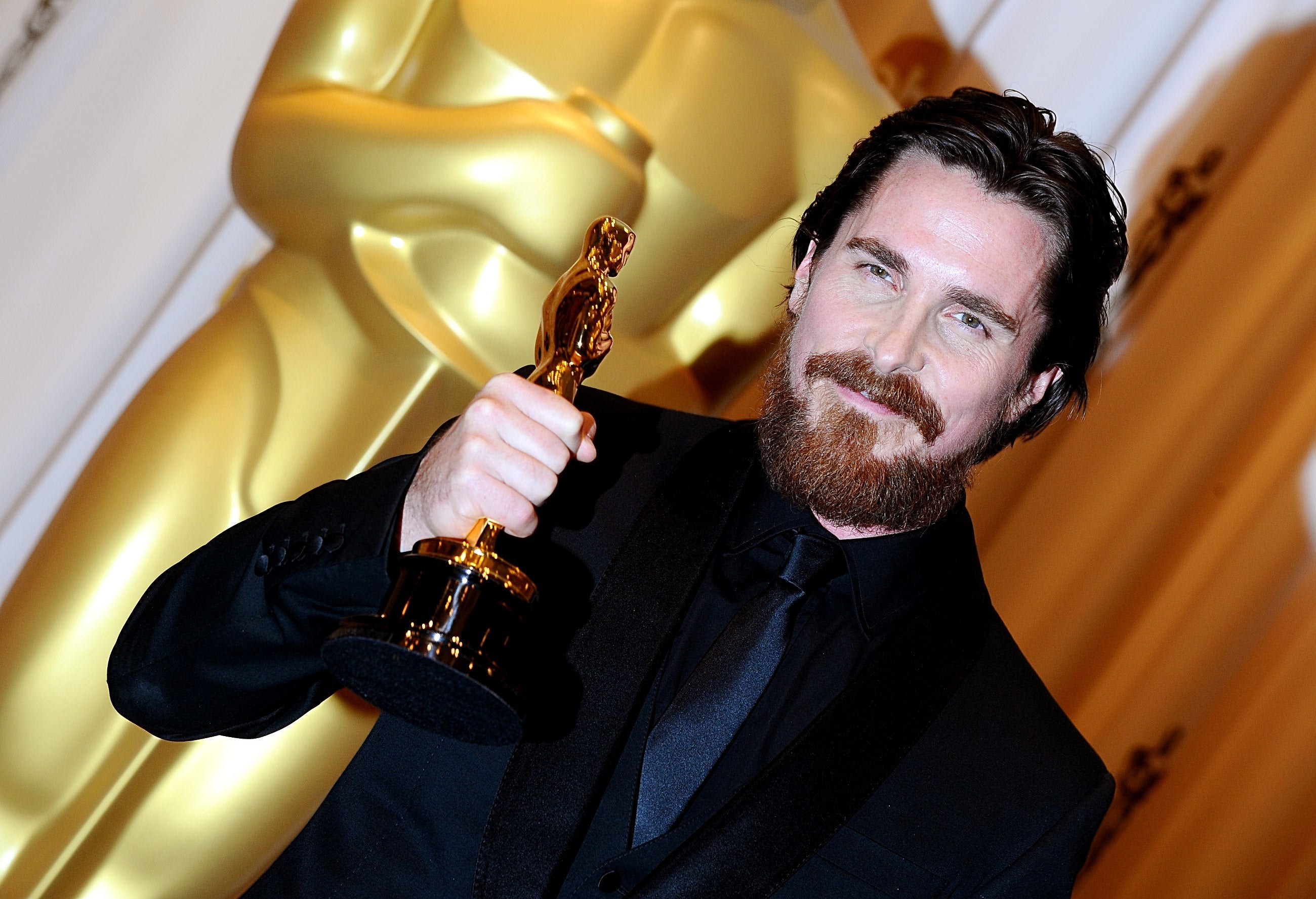 Christian Bale, pictured with his Best Supporting Actor Oscar, played Michael Burry in ‘The Big Short’