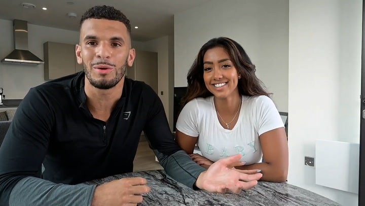 <p>Love Island winners Kai Fagan and Sanam Harrinanan.</p>