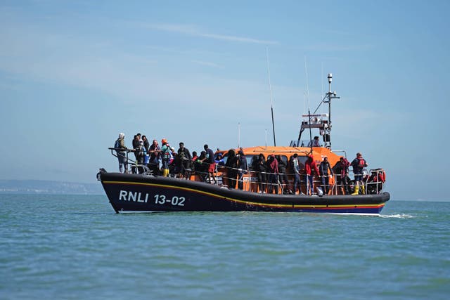 More than 17,000 migrants have arrived in the UK so far this year after crossing the Channel, figures show (Jordan Pettitt/PA)
