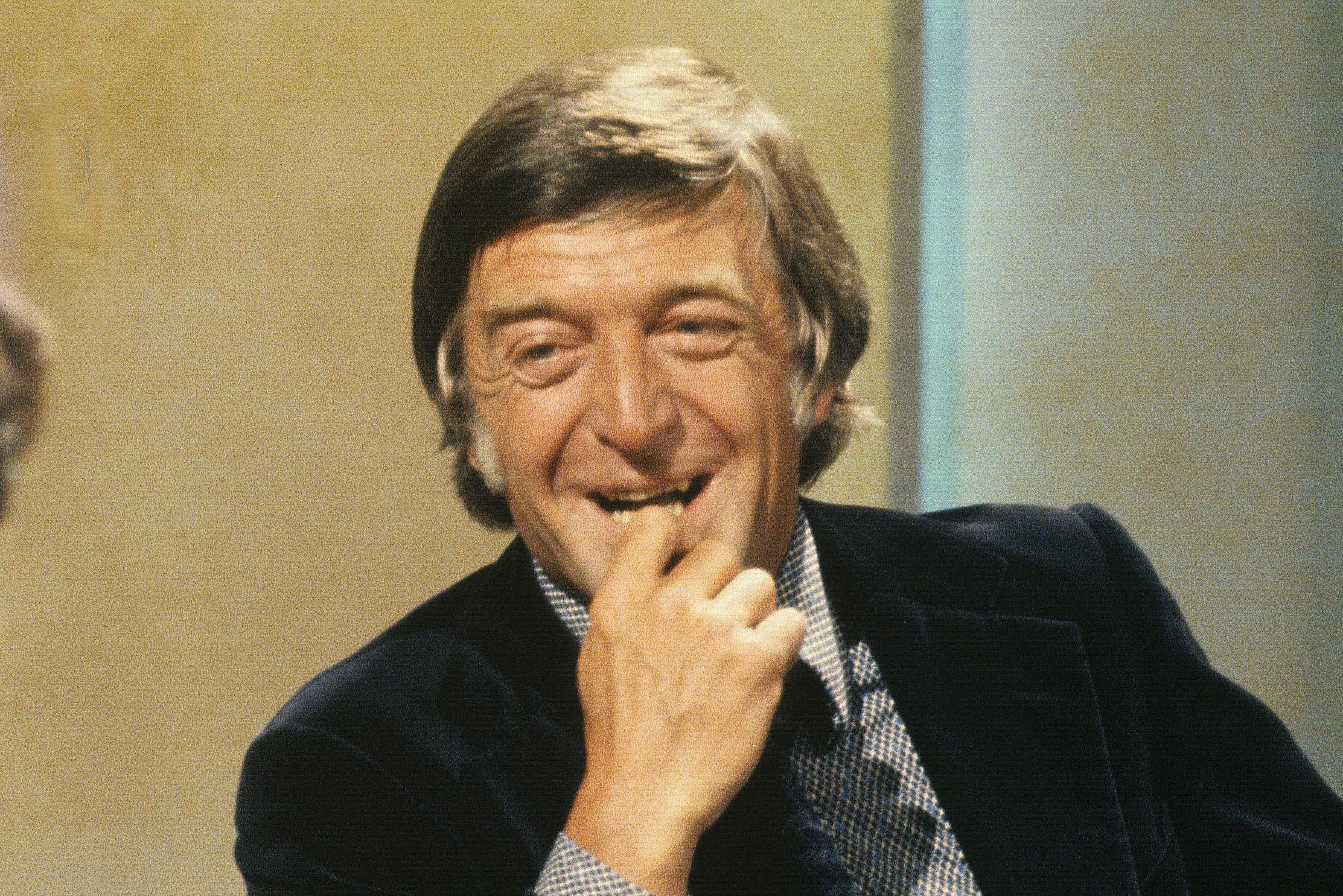 Michael Parkinson presents his ITV chat show in 1977