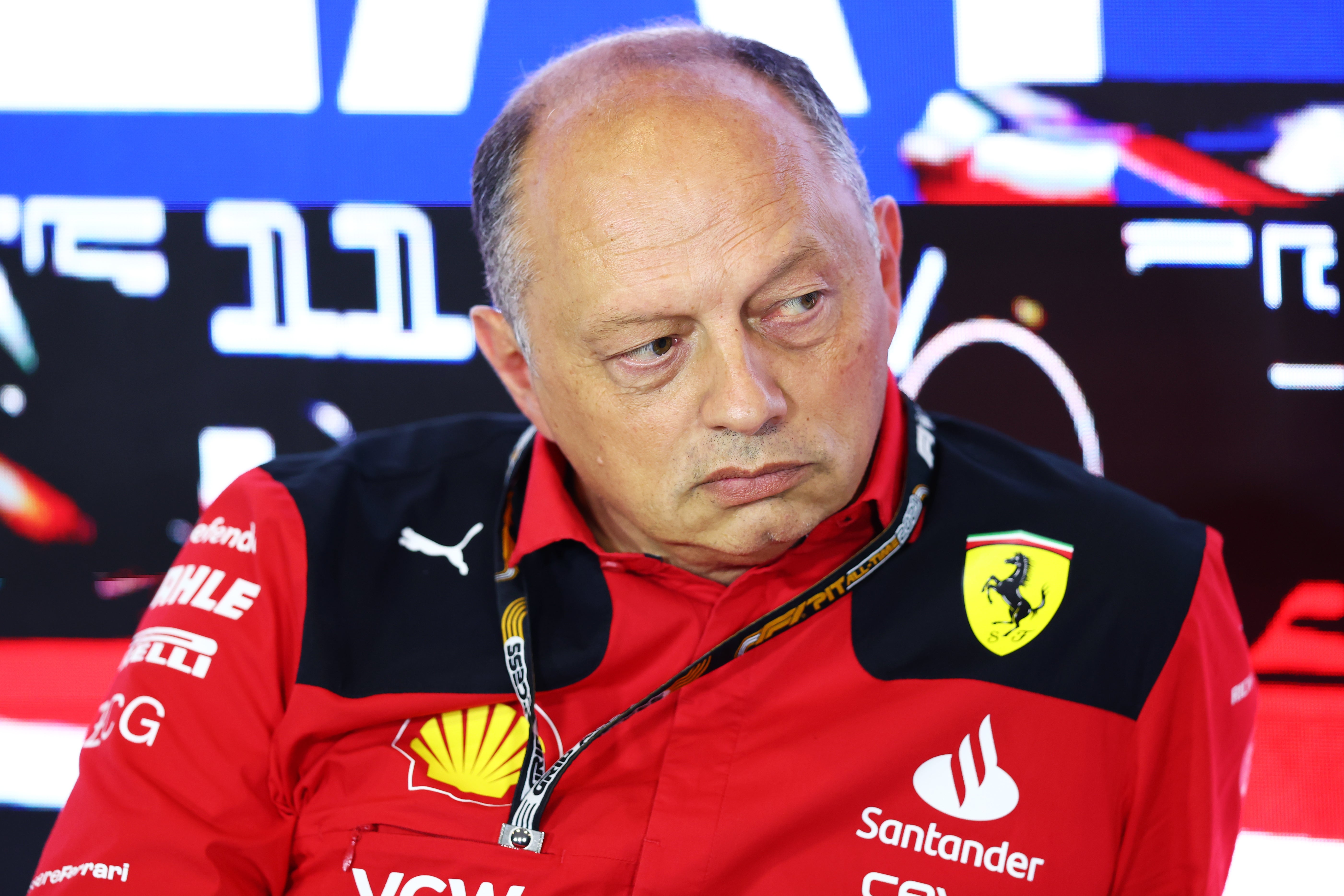 Ferrari boss Fred Vasseur was critical of Red Bull’s cost cap penalty
