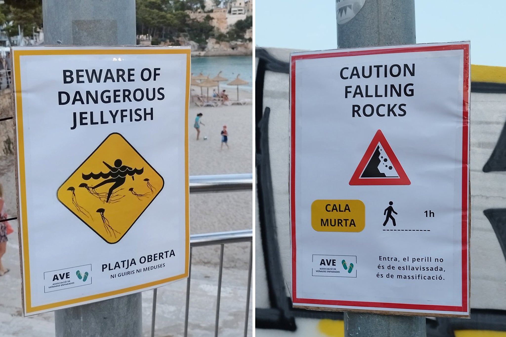 Access to some of Mallorca’s beaches called into question by unofficial signs