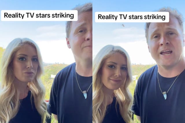 <p>Heidi Montag and Spencer Pratt share a TikTok video telling network bosses they are available to work</p>